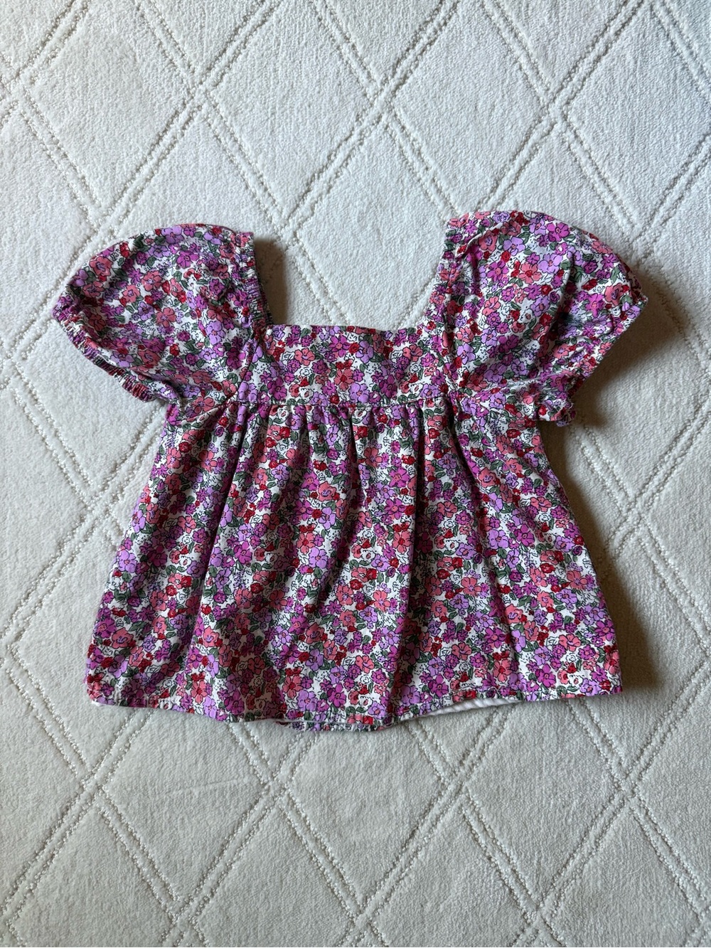 Toddler Floral Babydoll Top